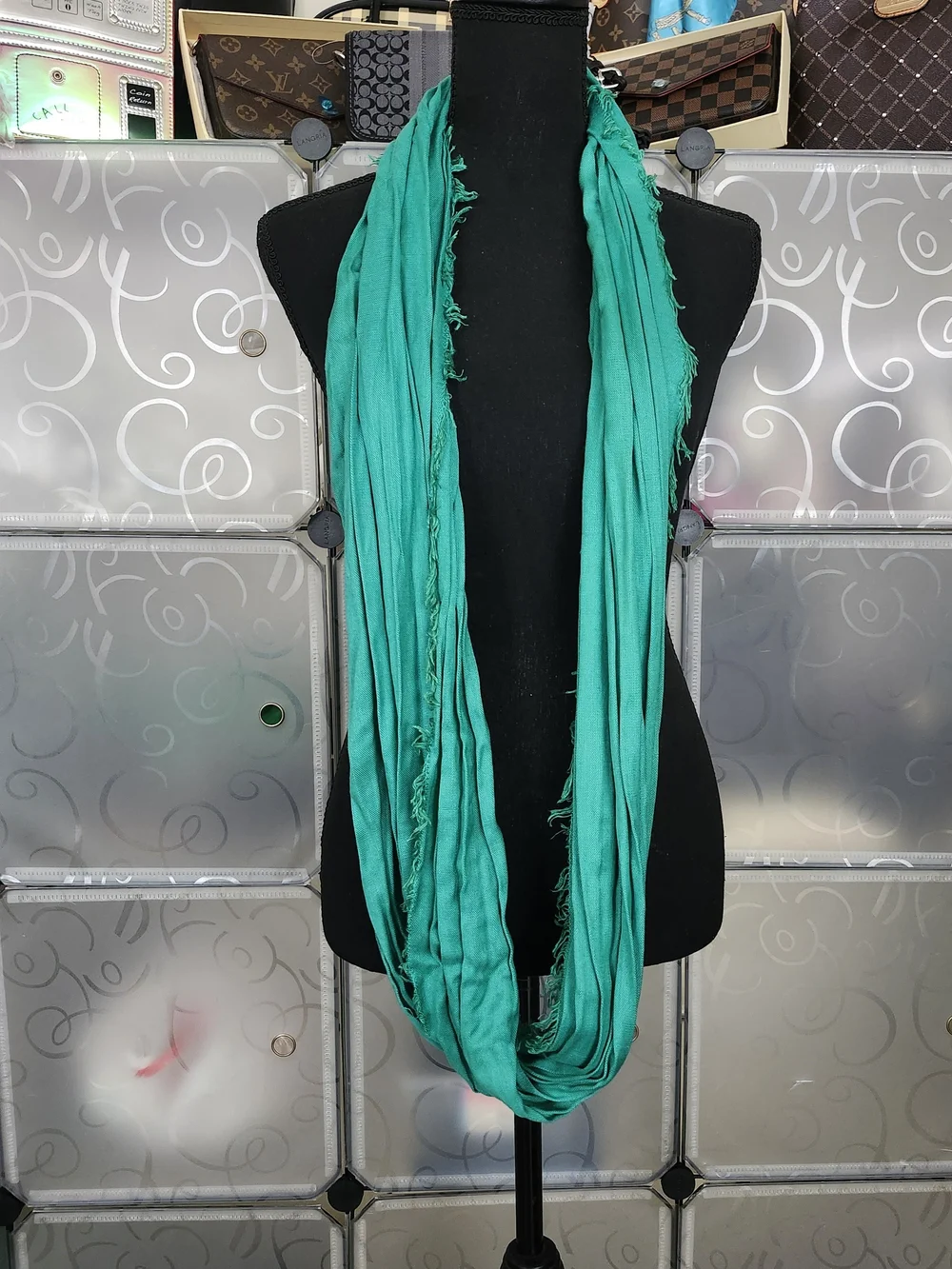 Infinity Scarf Green Lightweight - Stylish Women’s Accessory 29